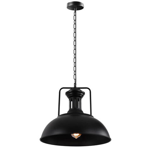 Industrial vintage Metal  Adjustable Hanging ceiling Black Lampshades E27Uk holder~3806