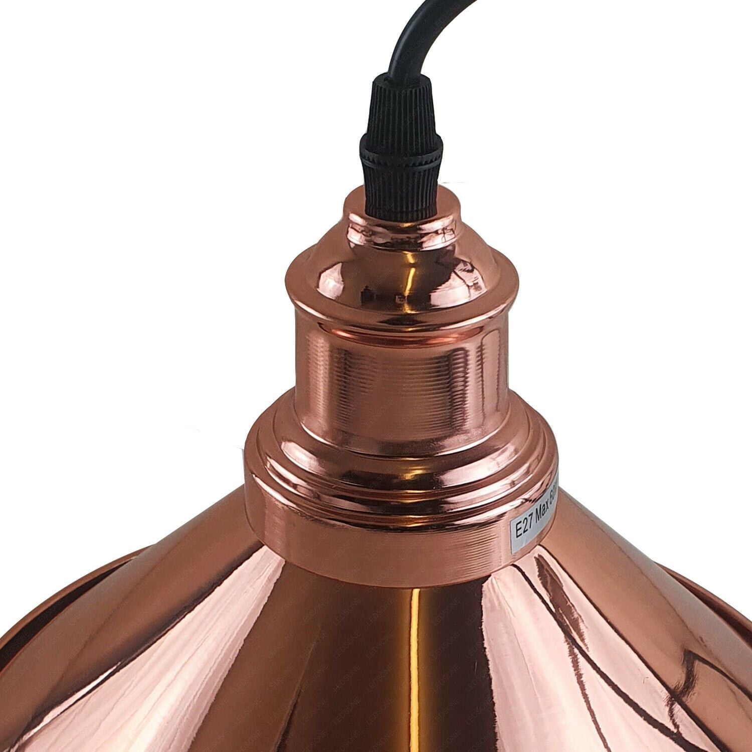 Vintage Pendant Ceiling Lighting Fixture with Metal cone Lampshade, E27, Hanging Lights, Ceiling Lamps for Kitchen, Hallway, Lantern, Dining Room, Bedroom, restaurant