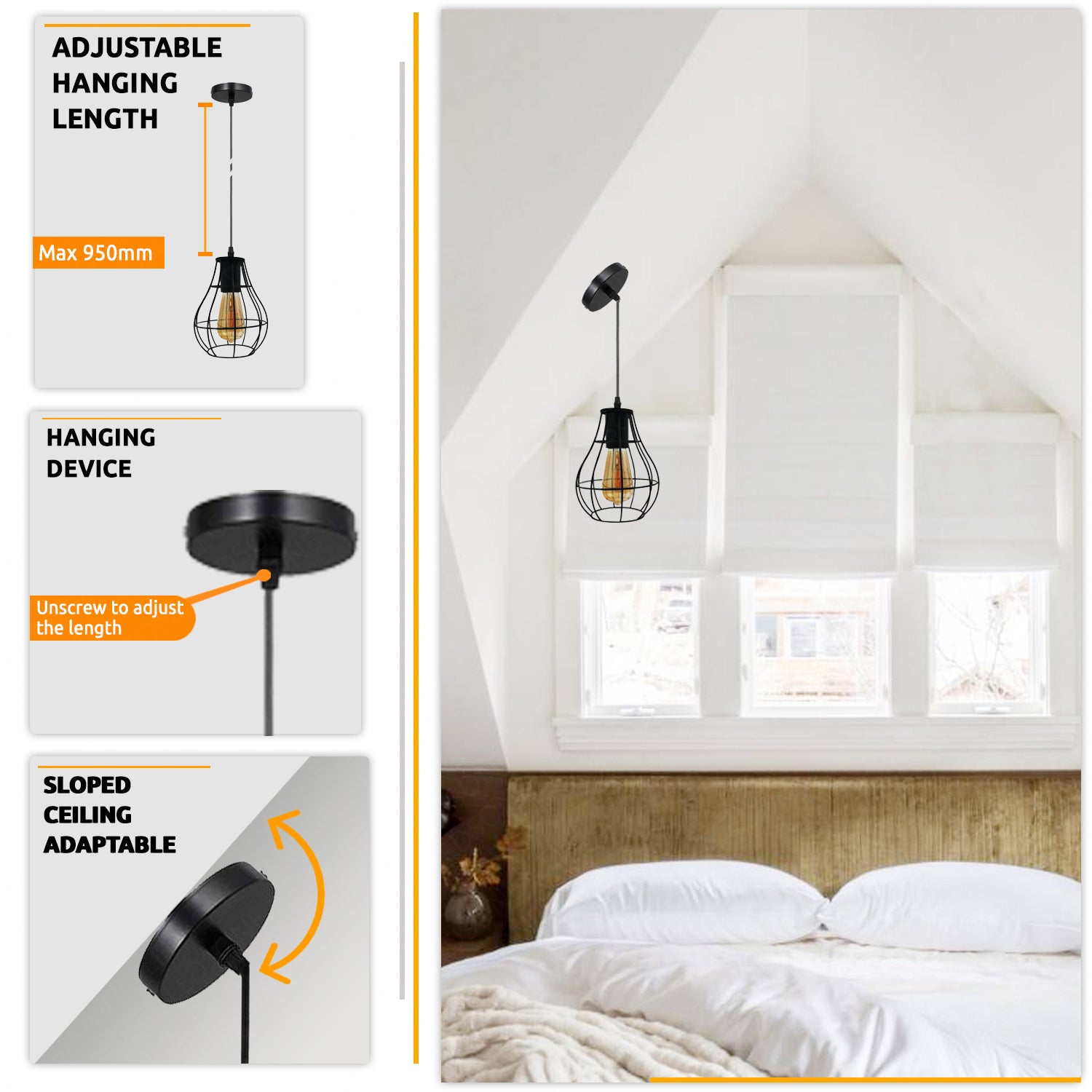 Plug flush mount ceiling shop light