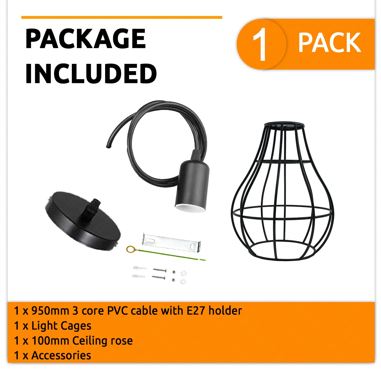 Hanging Pendant Lights Vintage Ceiling Lamp Industrial Flush Mount Ceiling Lighting Fixture Black cage Ceiling Hanging Lamp for Kitchen, Dining Room, Hallway, Doorway