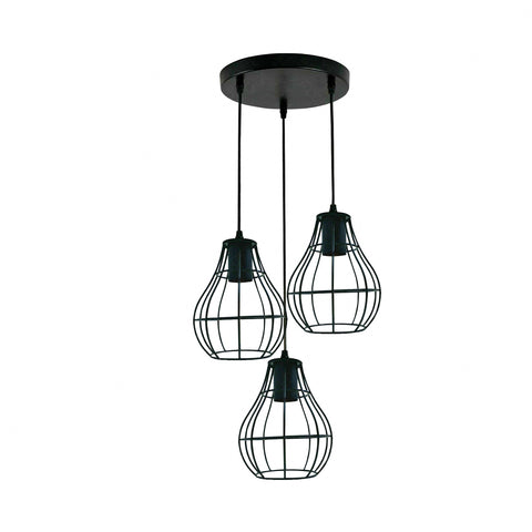 Industrial Vintage Retro Black Metal Ceiling hanging Pendant Light,  E27 Edison Style Lamp~3878