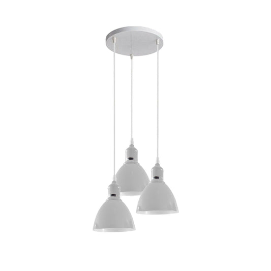 Retro Industrial Ceiling Lighting 3-way cluster Ceiling Pendant Light with E27 Base, Modern Ceiling Lighting Shade for Bedroom kitchen island Hallway Office Coffee Shop.