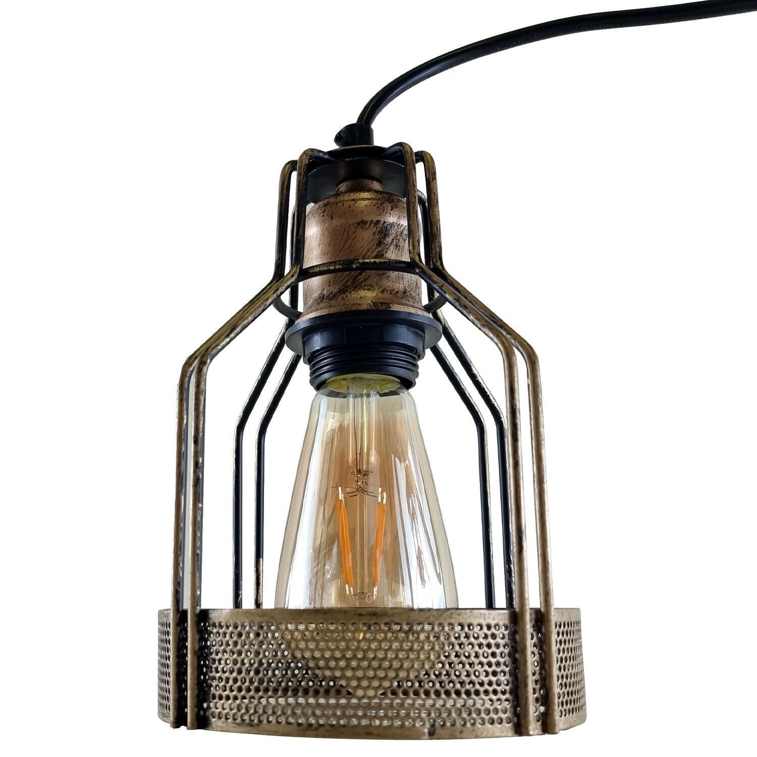 Vintage Retro Industrial Ceiling Pendant Living Room Kitchen Indoor Hanging Lamp Bird Cage Lighting~1202 - LEDSone UK Ltd