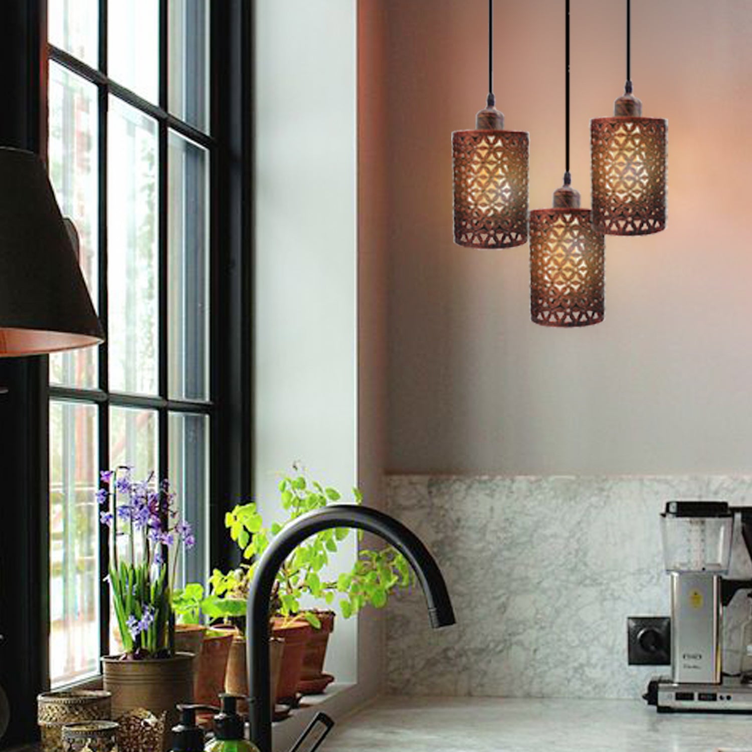 Retro pendant deals lights uk