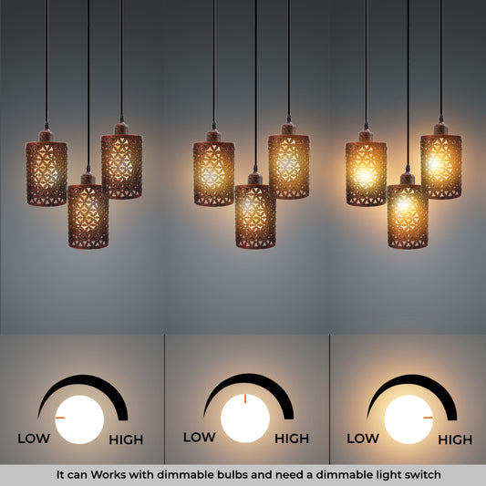 this hanging 3 light pendant are work dimmable Bulb & Need a dimmable switch