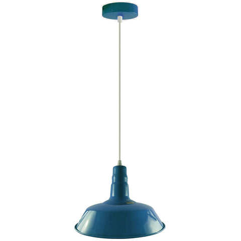 Modern adjustable Hanging bowl Blue pendant  Lamp E27 holder~4008