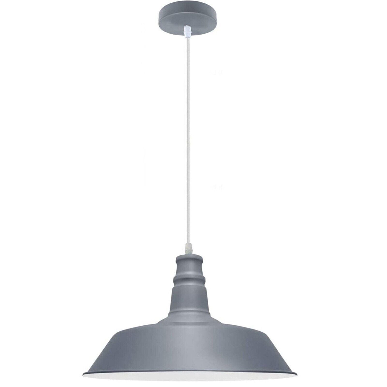 Hanging pendant Ceiling Lamp, Metal Light Shade Lighting UK E27 Edison base Decorate Height Adjustable Pendant Light for Bar, Restaurant 