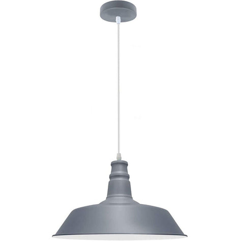 Modern adjustable Hanging bowl Grey pendant  Lamp E27 holder~4006