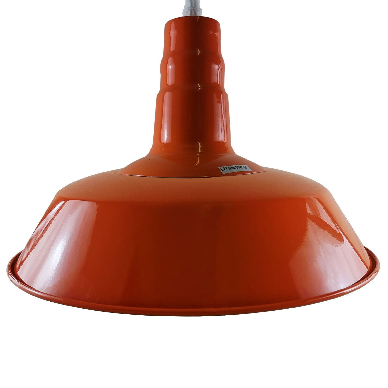 Modern orange ceiling pendant light shade