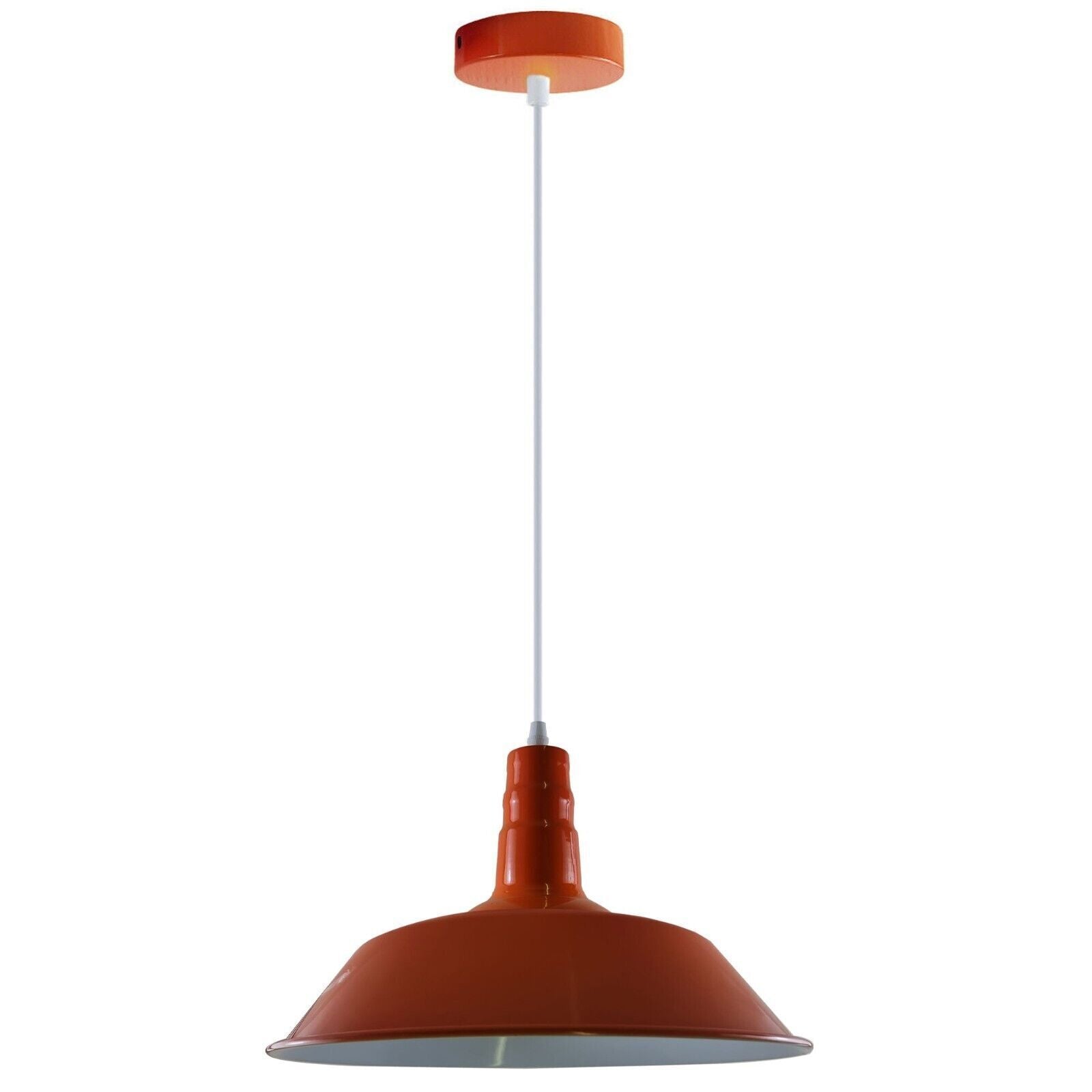 Modern adjustable Hanging bowl Orange pendant Lamp E27 holder