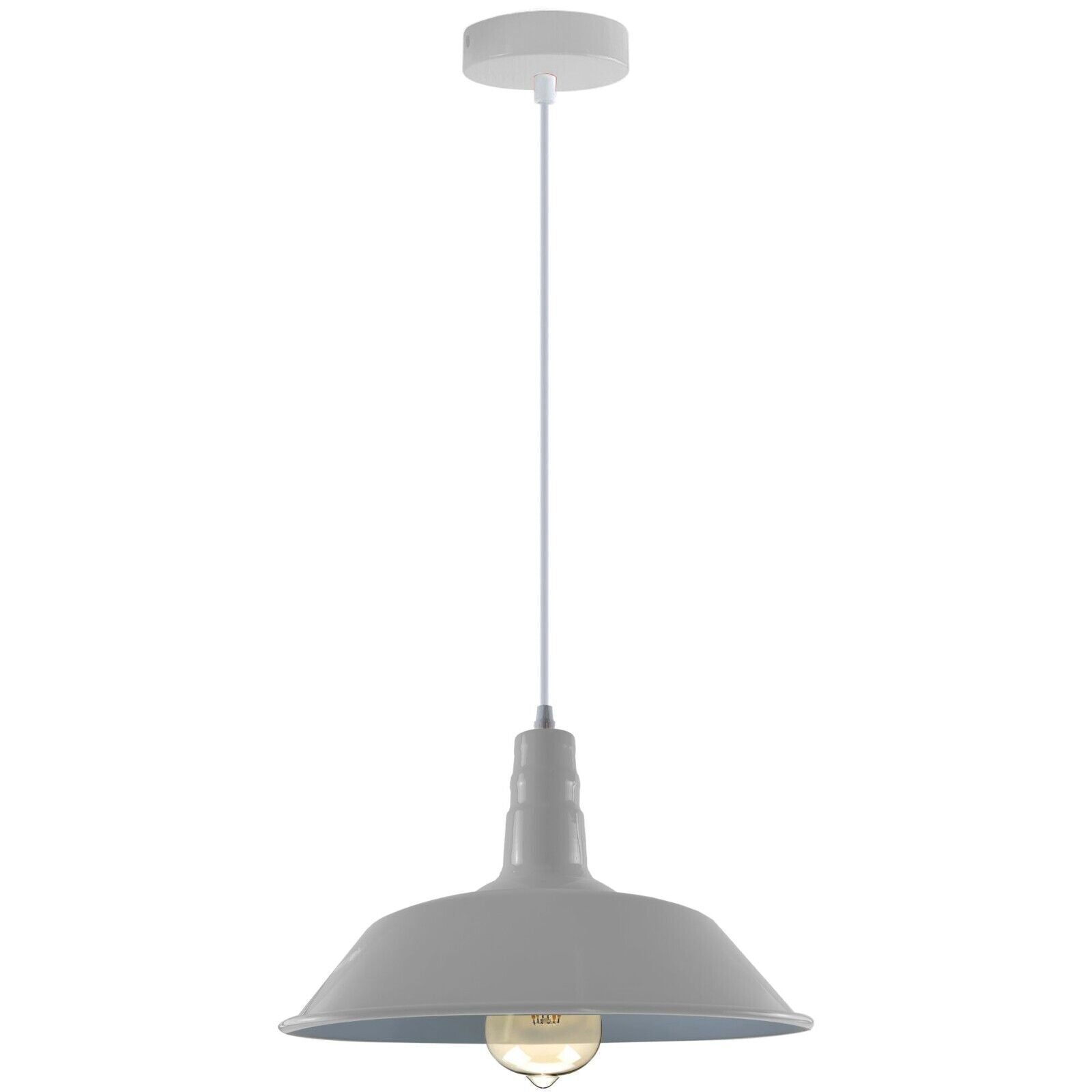 Gray colour Ceiling pendant Light with bulb