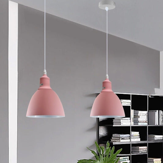Retro Industrial Ceiling Pendant Light with E27 Base Ceiling Lighting Shade for Bedroom kitchen island Hallway Office Coffee Shop