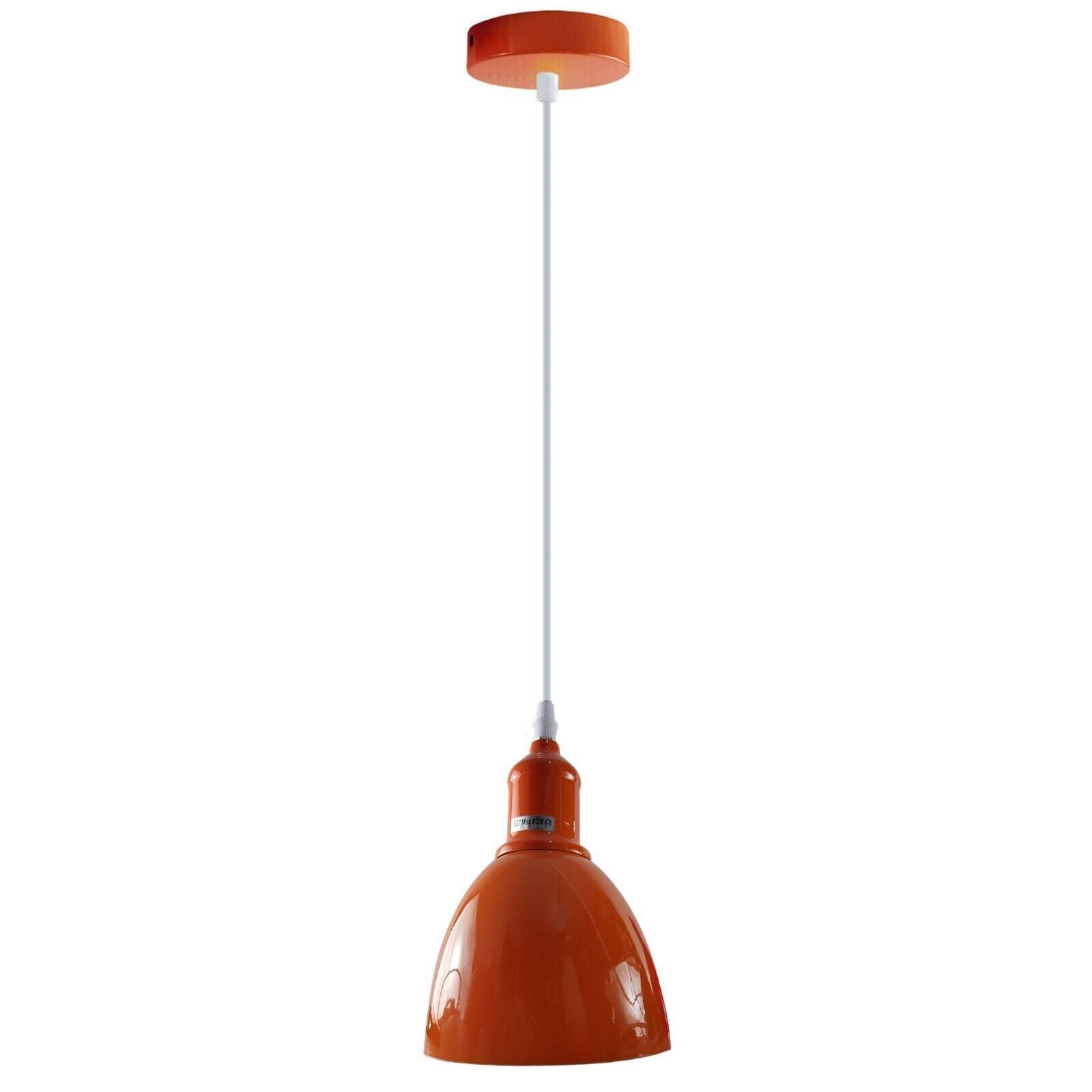 Single Orange Pendant Lights for Indoor Use