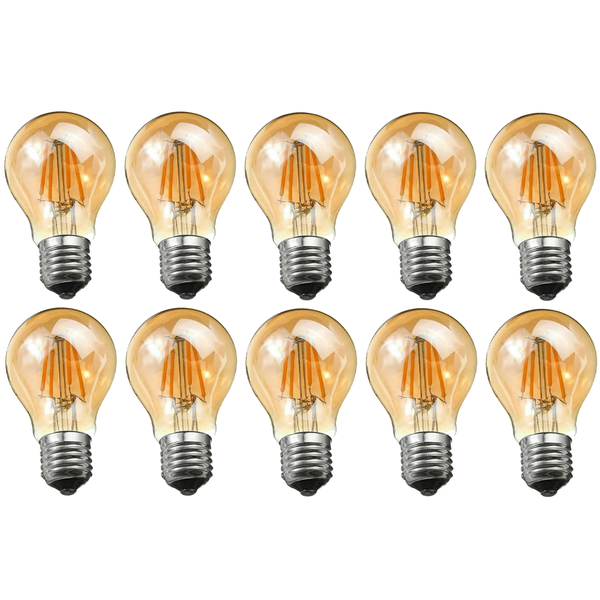 LED A60 E27 4W gloeilamp, dimbaar, kleine bolvormige gloeilamp met schroefdraad, ~4095 – 10 stuks