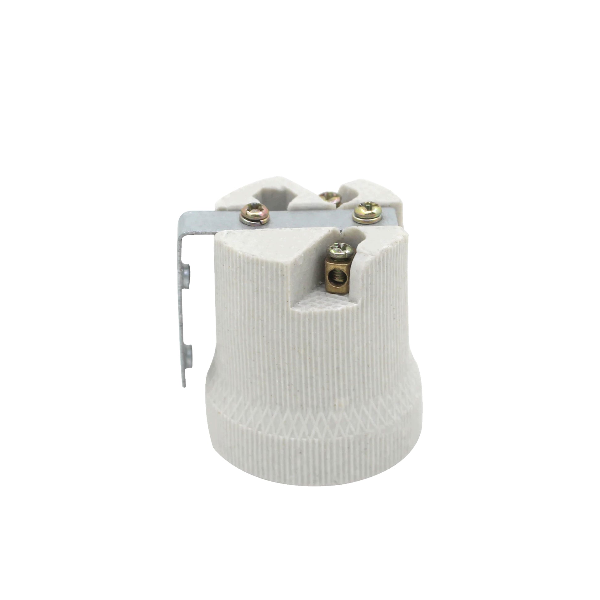 6 PackE27 Bulb Holder Edison Screw White Ceramic Porcelain Lamp holder For Table Lamp E27 60W Plain Lamp holder Socket UK.