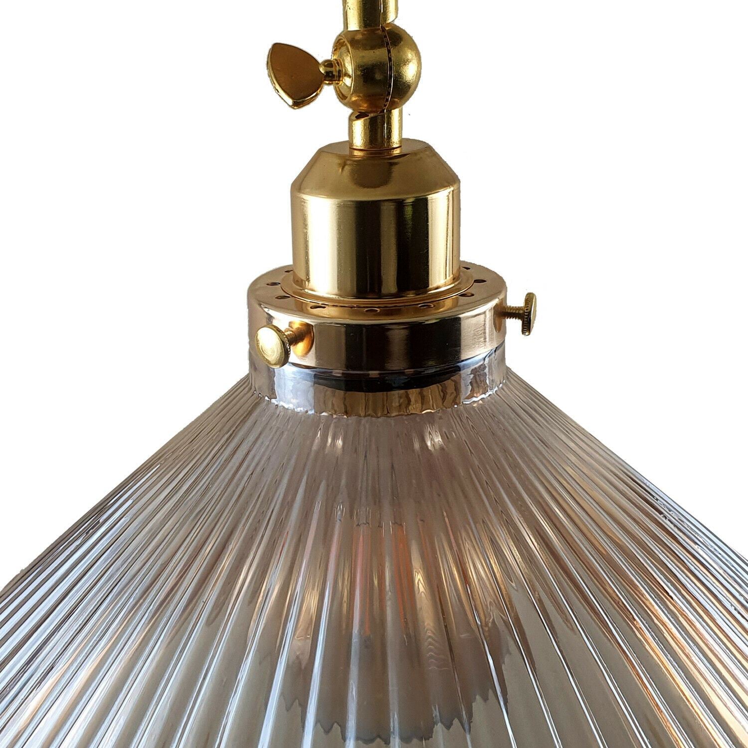 Vintage Modern Ceiling Pendant Light Flush Mount  Amber Glass Shade~1382 - LEDSone UK Ltd