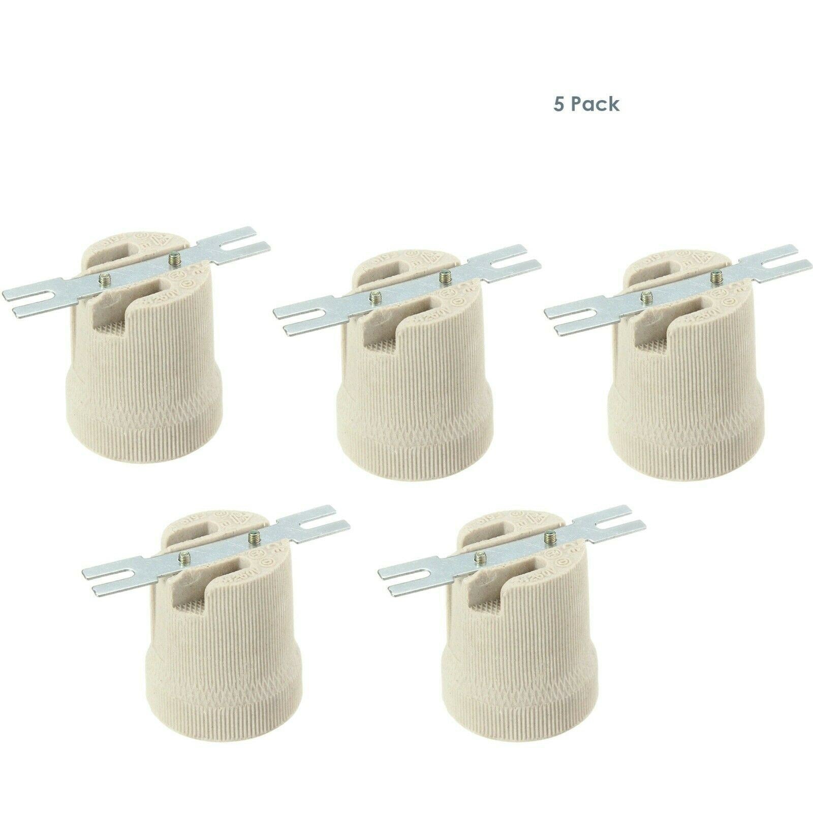 Ceramic Porcelain ES E27 Vintage Edison Screw Heat Bulb High Temperature Ceramic Socket~1362 - LEDSone UK Ltd