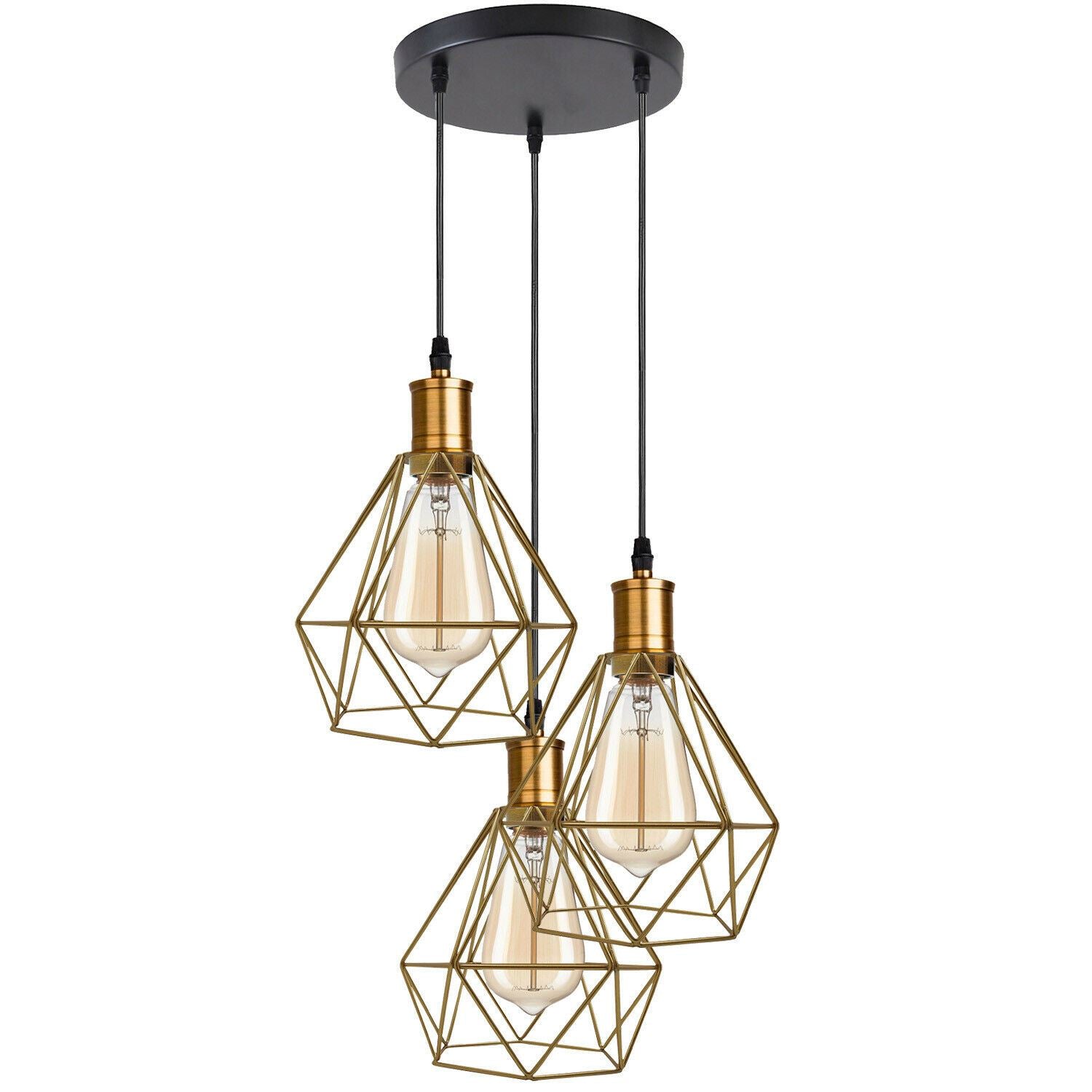 3 cage store pendant light