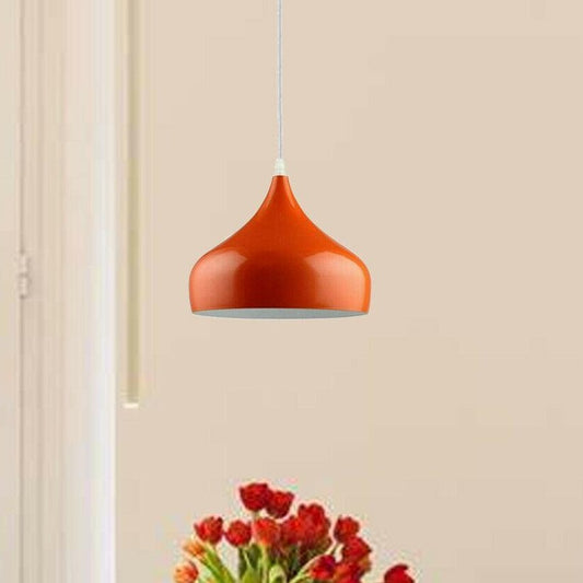 Modern Vintage Industrial E27 Retro Orange Ceiling Wall Lamp Shade Pendant Light~3944 - LEDSone UK Ltd