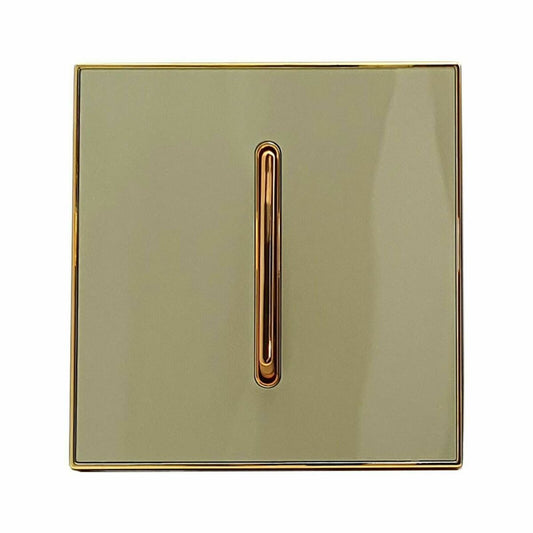 1 Gang Screw less Wall Light Gold Glossy Switch - Shop for LED lights - Transformers - Lampshades - Holders | LEDSone UK