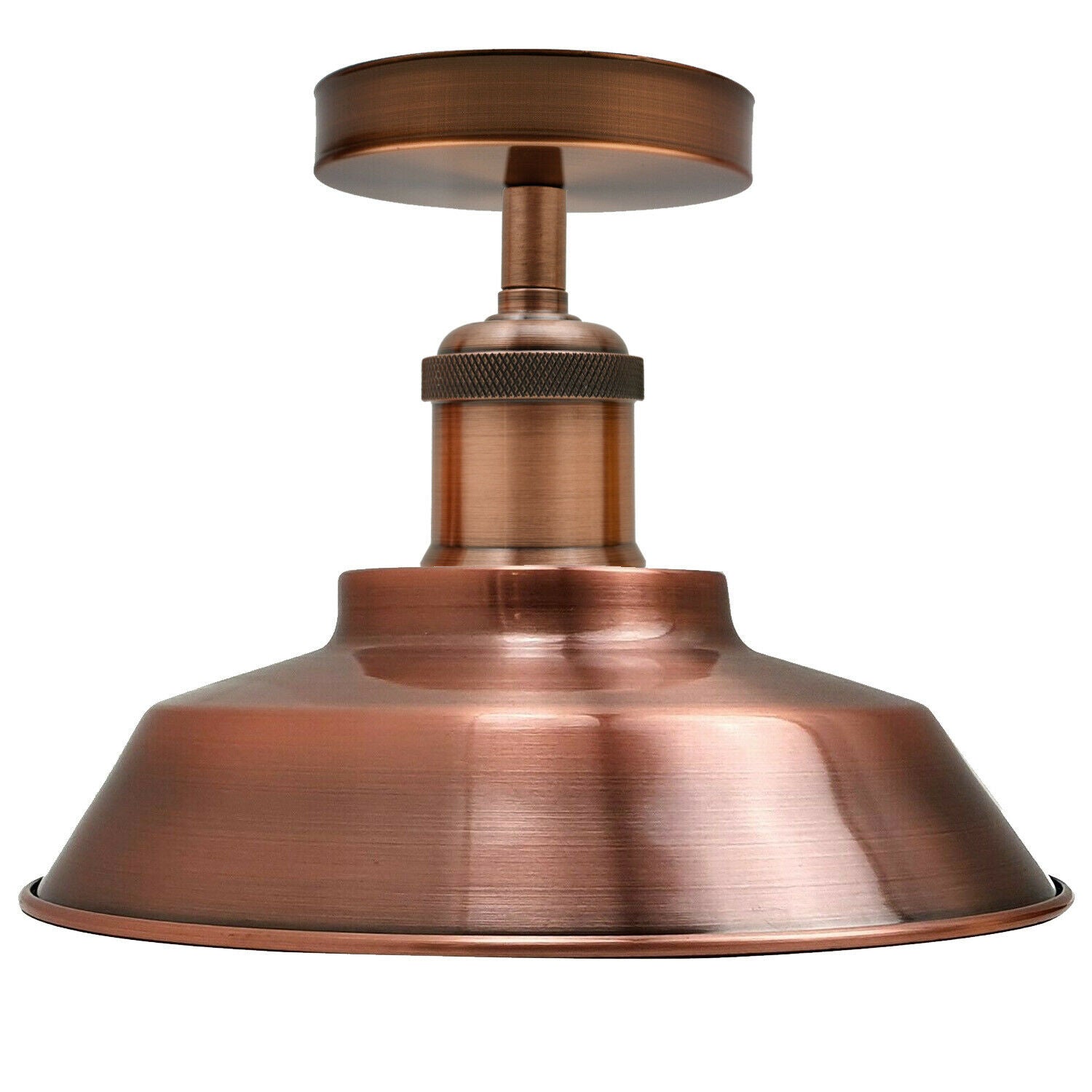 Ceiling Light Retro Flush Mount Ceiling Lamp Shade Fitting Copper~1927 - LEDSone UK Ltd