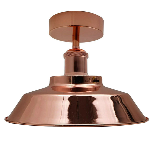 Plafondlamp Retro Plafondlamp met Kap, Roségoud ~1928