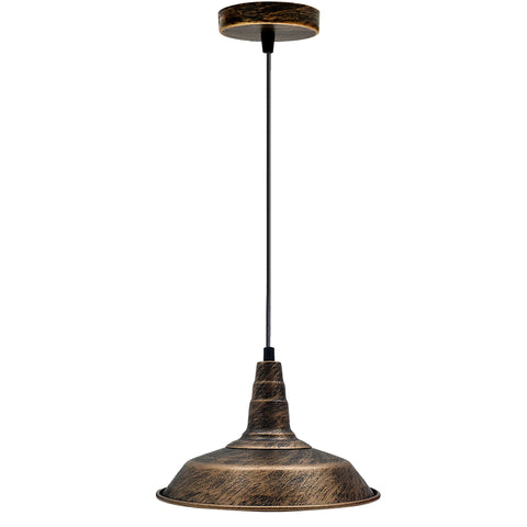 Industrial Retro Metal Pendant Lampshade Ceiling Light Shade Kitchen UK~2701