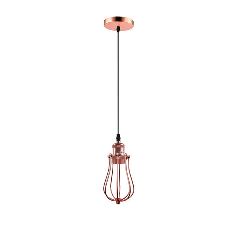 Ceiling Rose Balloon Cage Hanging Pendant Lamp Holder Light Fitting Lighting Kit UK~1193