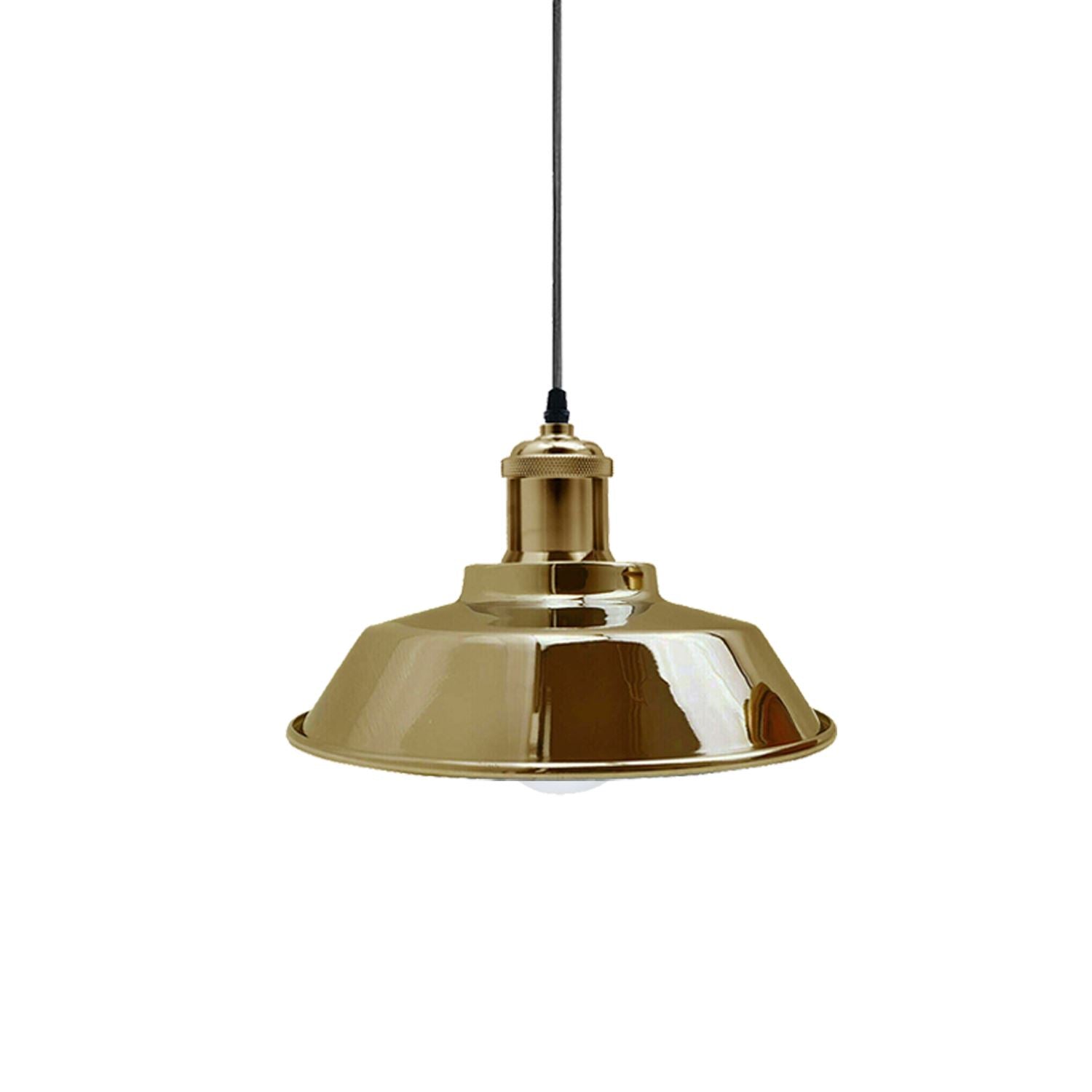 Vintage Modern Industrial Ceiling Lamp Shade Pendant Light Retro Loft French Gold~1320 - LEDSone UK Ltd