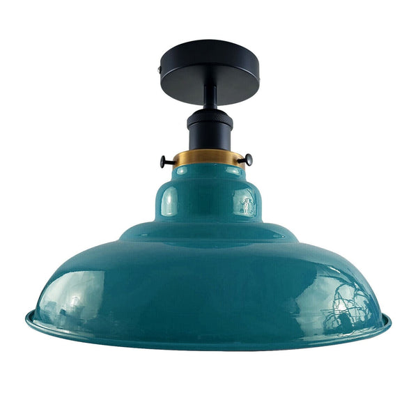 Semi-plafondlamp in antieke stijl ~1238 – Zonder lamp / Lichtblauw