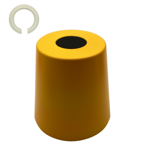 Modern Yellow Metal Easy Fit Mug Pendant Light Shade E27~2240