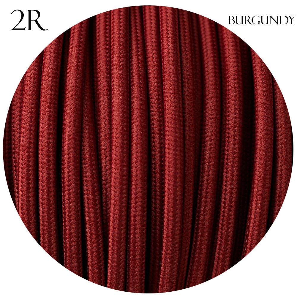 2 Core 8 Amp Braided Fabric Twisted and Round Cable Lighting Flex~2340