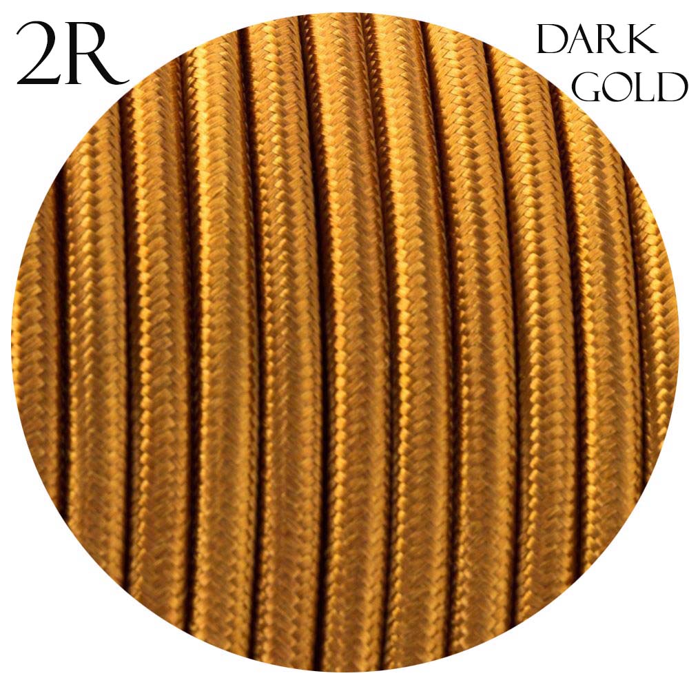 2 Core 8 Amp Braided Fabric Twisted and Round Cable Lighting Flex~2340