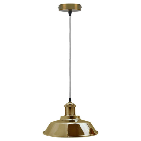 Vintage Modern Industrial Ceiling Lamp Shade Pendant Light Retro Loft French Gold~1320