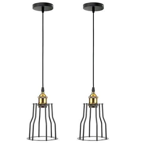 Vintage Industrial Modern Retro Loft Cage Ceiling Lamp Cage Pendant Lights~1417