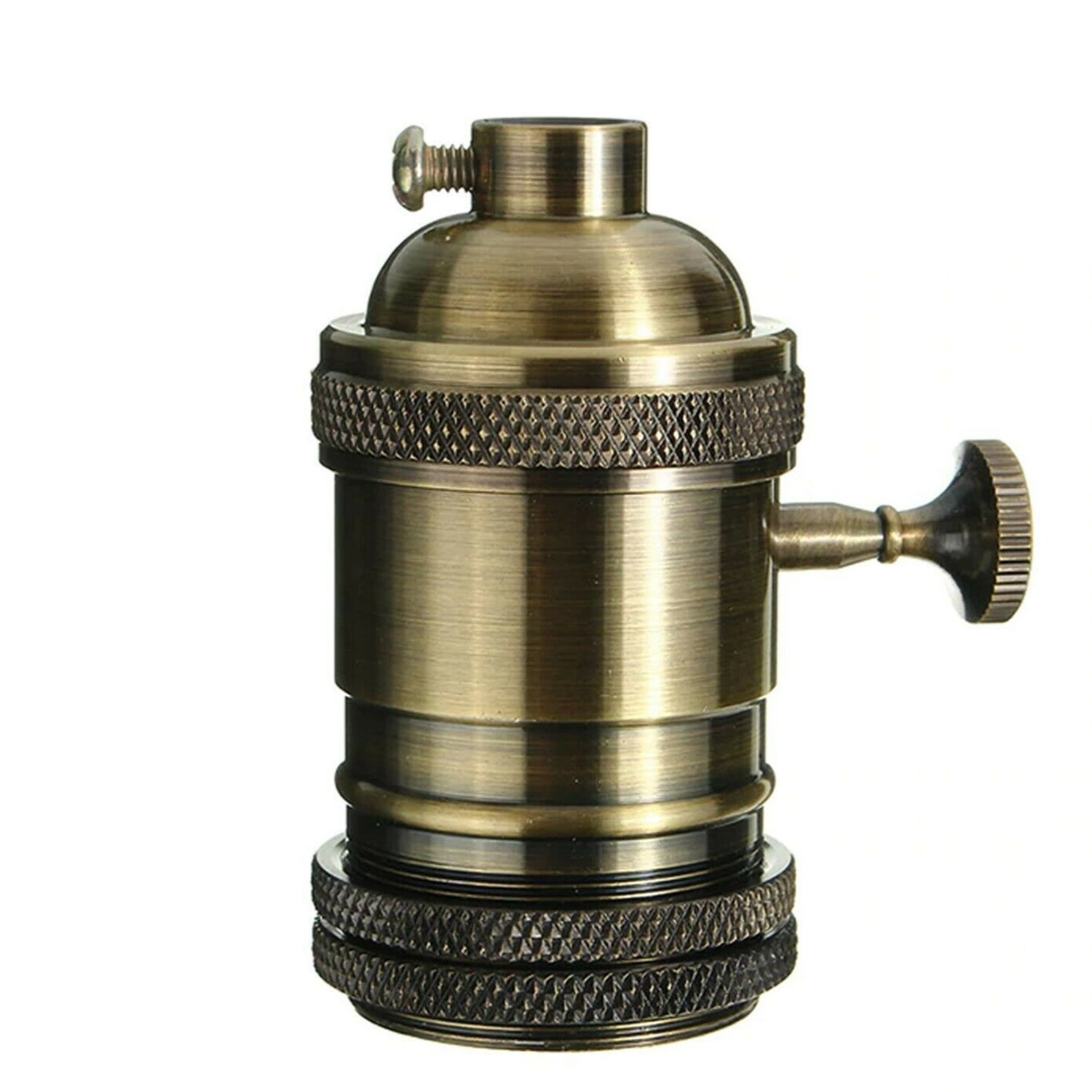 Green Brass E27 Industrial Lamp Light Bulb Holder Antique Retro Edison Screw Fitting~3799