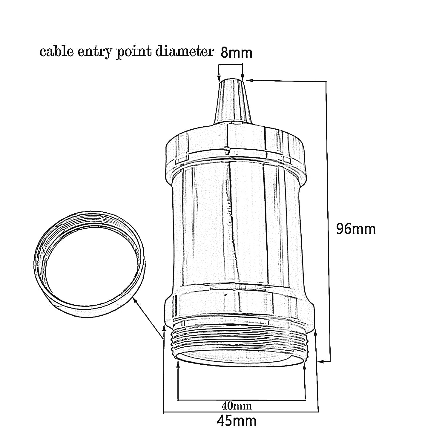 Light Bulb Holder Satin Nickel Metal E27 Screw Cap Industrial Lamp Antique Style Edison~2491