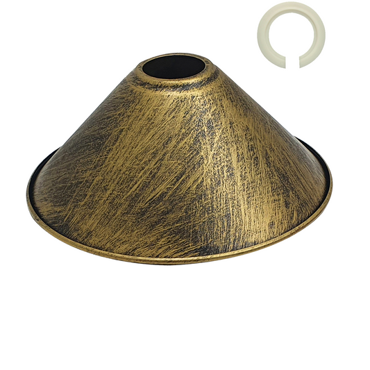 Modern Metal Brushed Brass Color Corn Lampshade~1114