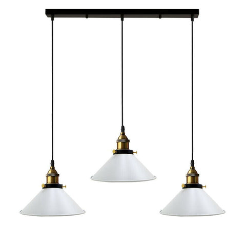 Industrial Pendant Light with 3 Heads Cone Style Chandelier ~1301