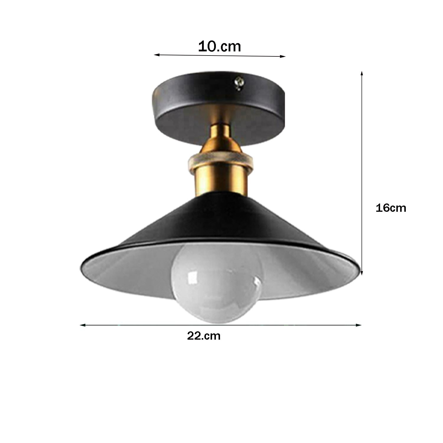 Ceiling Light Round Cone Down Lights Bathroom Kitchen Living Room Ceiling Lamp~1349 - LEDSone UK Ltd