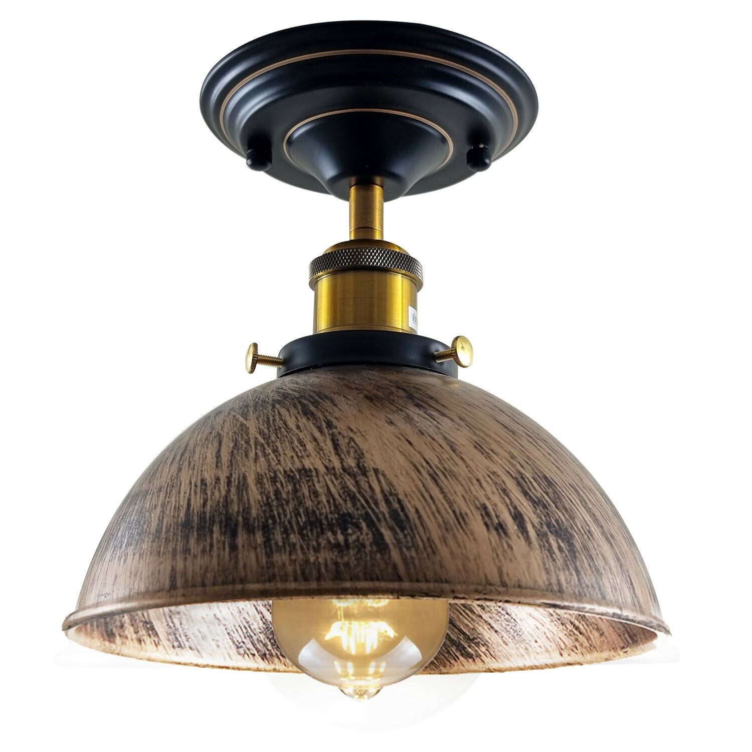 Vintage Pendant Ceiling Lights Industrial Flush Mount Dome Lamp Shade~1234 - LEDSone UK Ltd
