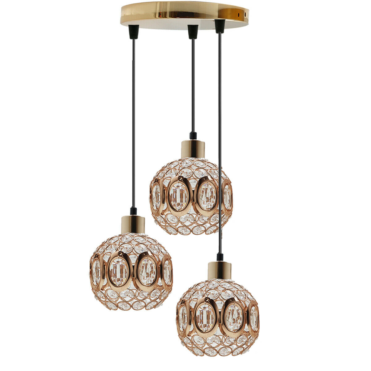 Modern ceiling pendant light lamp shade crystal chandelier shades Lights~2360 - LEDSone UK Ltd