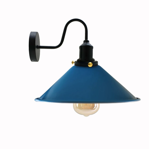 Industrial Wall Lights Indoor Swan Neck Indoor Sconce Meta  ~3391 – Blue / No