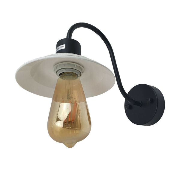Vintage Modern Indoor White Wall Sconce Wall Light E27 Lamp Fitting Fixture ~6229 – Type 1