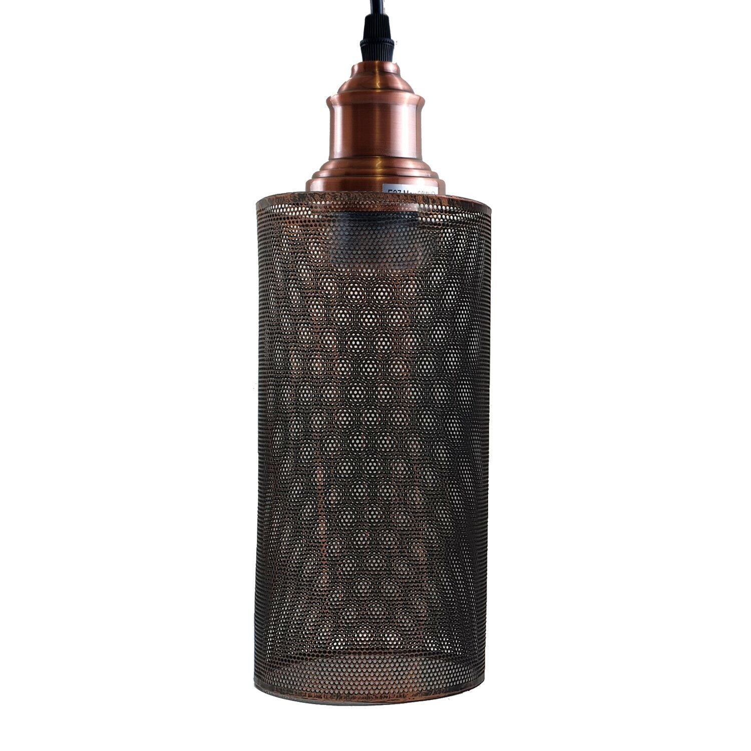 Vintage Modern Metal Cage Ceiling Lamp Shade Pendant Light With 95cm Adjustable Wire~1308 - LEDSone UK Ltd
