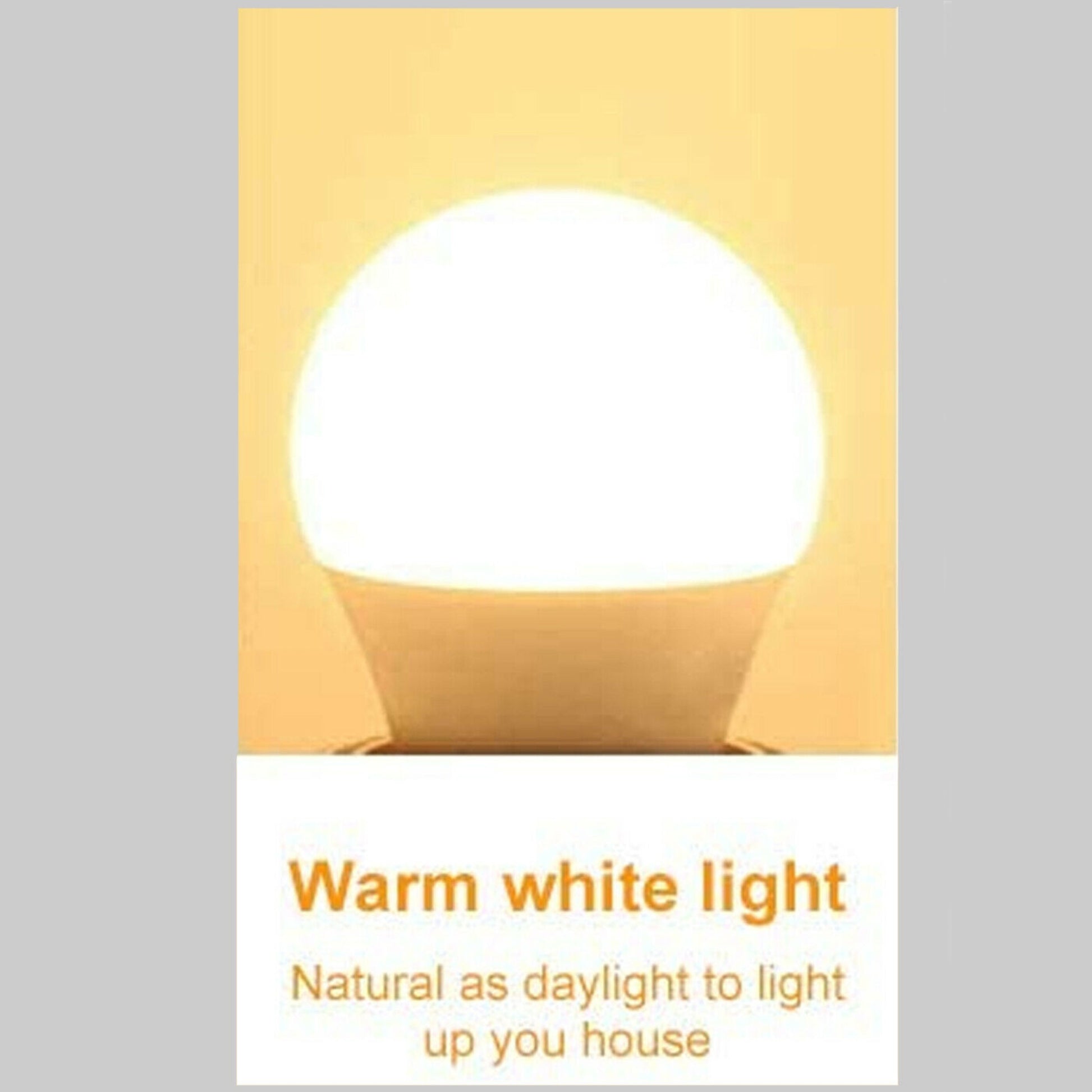 9W B22 Light Bulb Energy Saving Lamp Warm White Globe~1372 - LEDSone UK Ltd