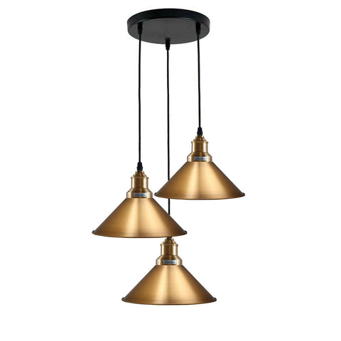 3 Cluster Pendant Light Industrial Vintage Hanging Lamp Loft Indoor Chandelier~1302
