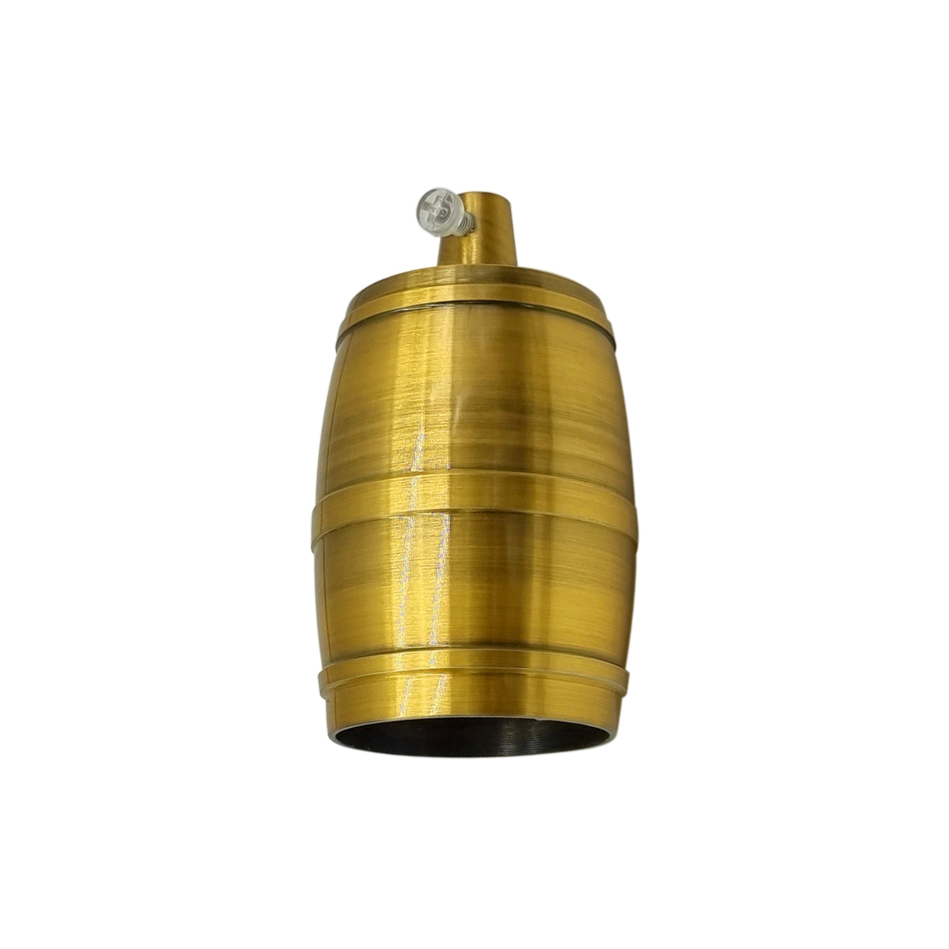yellow brass Antique Barrel E27 Lamp Holder
