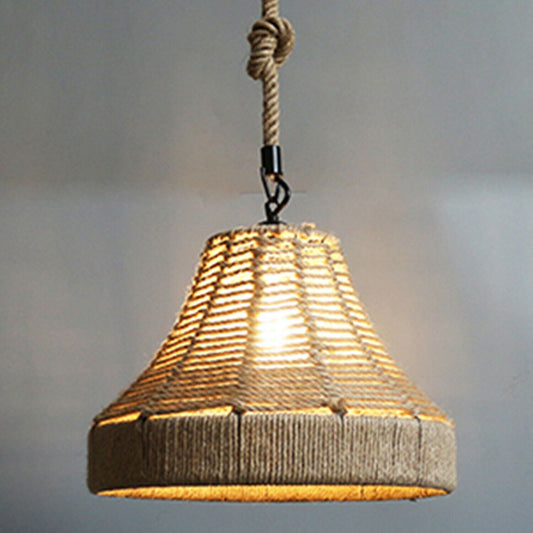 Retro Industrial Vintage Loft Hemp Rope Pendant Ceiling Light Lamp~1132 - LEDSone UK Ltd