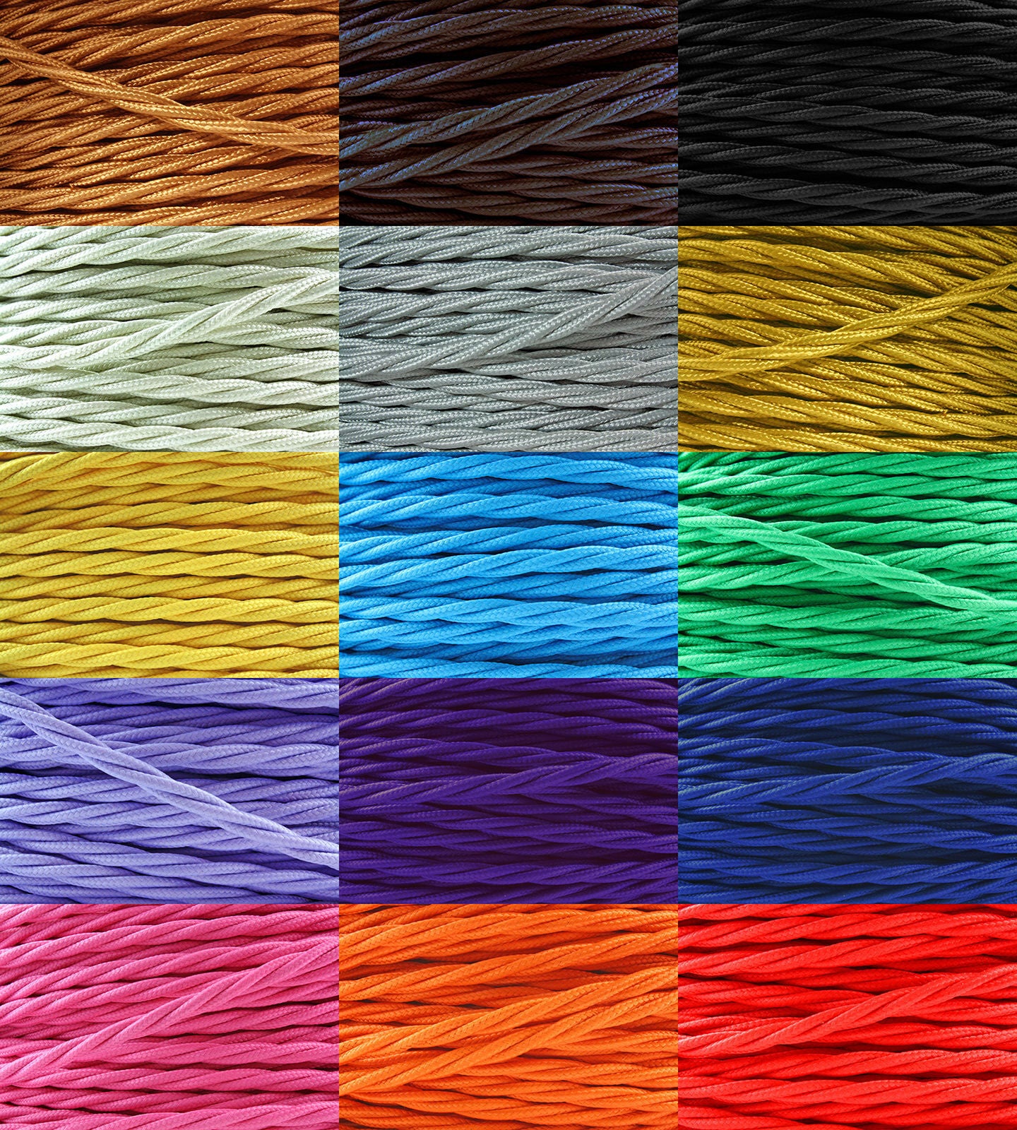 Varous Colour Fabric cable.JPG